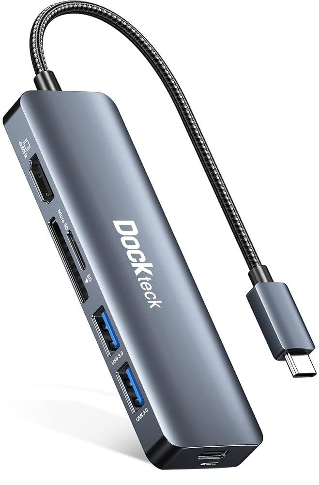 Amazon.com: USB C Hub Multiport Adapter - Dockteck 6 in 1